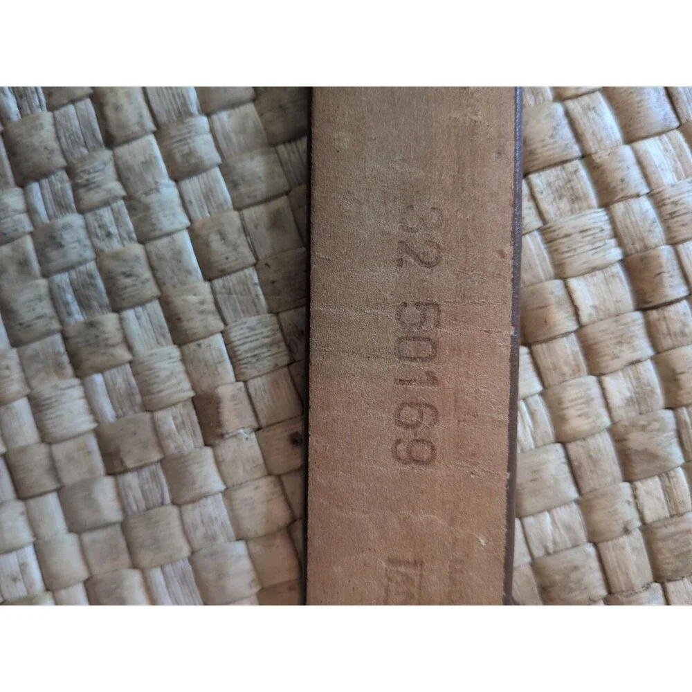 Vintage Land's End USA Brown Genuine Leather Belt Ladies Size 32